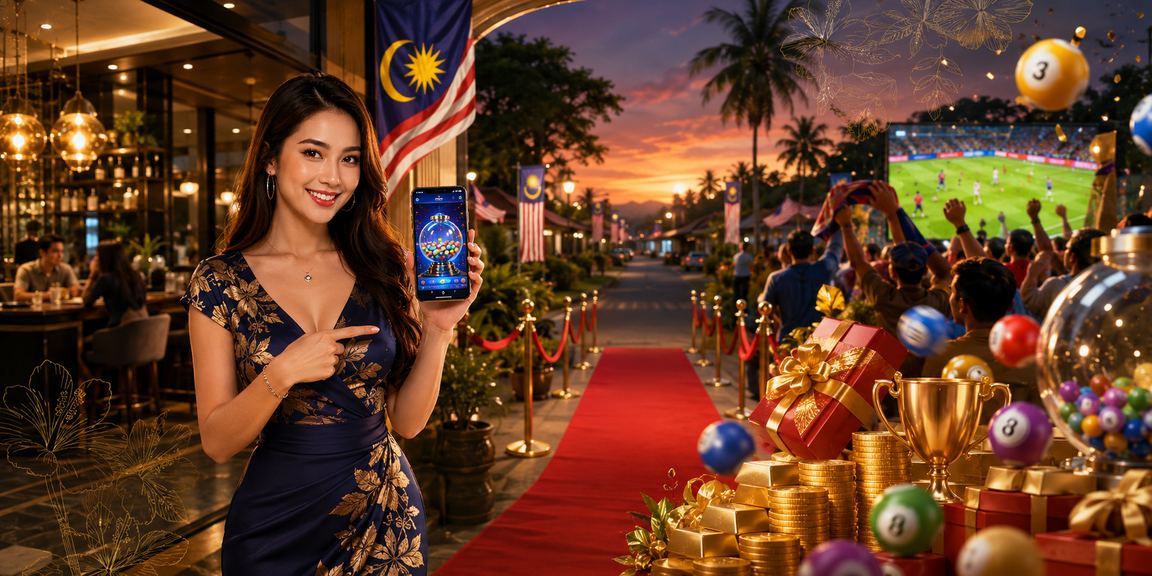 Pemain menyemak tiket loteri Malaysia